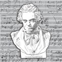 Servietter 25x25 cm Beethoven