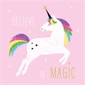 Servietter 33x33 cm Pink Unicorn