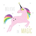 Servietter 33x33 cm White Unicorn