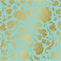 Servietter 33x33 cm Mint/Gold