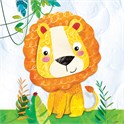 Happy Lion Servietter 33x33 cm