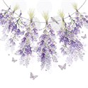 Servietter 33x33 cm Hanging Lavender