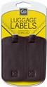 Adressebrikke Sort 2 pk - Go Travel