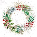Servietter 25x25 cm Festive Wreath
