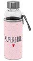 Supergirl Glassflaske m/hylster