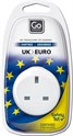 Adapter til EU fra UK, jordet - GoTravel