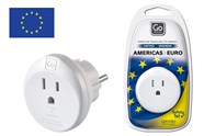 Adapter til EU fra USA, jordet -