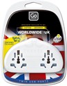Adapter WW- UK + USB, jordet - Go Travel