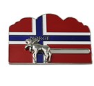 Magnet metall Elg og Norgesflagg