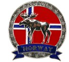 Magnet metall Elg og Norway