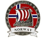 Magnet metall Vikingskip og Norway