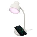 LED Lampe m/trådløs lading & BT Høytaler