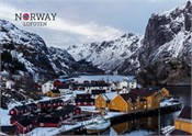Postkort Lofoten landskap vinter