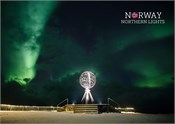 Postkort Nordlys (Nordkapp)